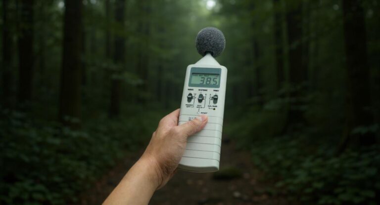 How Much Sound Do You Really Need in a Dense Forest?